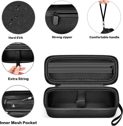 حافظة لمنفاخ الإطارات المحمول، ضاغط هواء صغير بقوة 120 رطل لكل بوصة مربعة، حامل تخزين لنفخ إطارات الدراجة لـ UABRLA/لـ Acpatur/لـ Woowind LP1/ لـ Powools، صندوق منظم خرطوم أنبوب الهواء (حقيبة فقط) in Kuwait