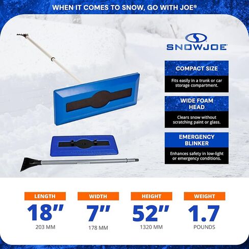 مكشطة ثلج للزجاج الأمامي مكونة من 6 قطع من سنو جو، مكنسة إزالة الثلج لنافذة السيارة لفصل الشتاء in Kuwait