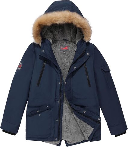 MGWDT Boy's Winter Coats Kids Puffer Jackets Thicken Warm Parka for Cold Weather | Sizes 5-14Y | in Kuwait
