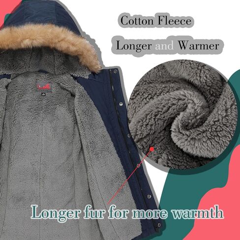 MGWDT Boy's Winter Coats Kids Puffer Jackets Thicken Warm Parka for Cold Weather | Sizes 5-14Y | in Kuwait