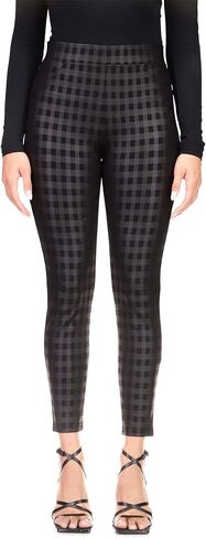 Sanctuary Runway Ponte Leggings with Functional Pockets - Rayon-Blend Construction - Allover Plaid Print in Saudi Arabia