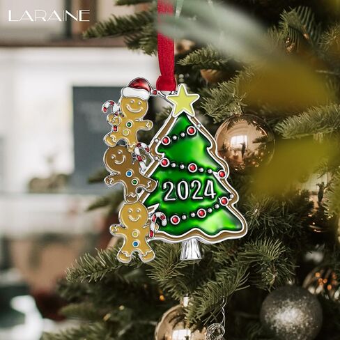 Laraine Christmas Tree Ornaments – Gingerbread Man 2024 Hanging Decorative Pendant of Tree Car Charm Holiday Keepsake Gift Home Decor (Christmas Tree) in Kuwait