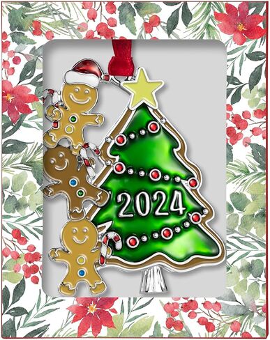 Laraine Christmas Tree Ornaments – Gingerbread Man 2024 Hanging Decorative Pendant of Tree Car Charm Holiday Keepsake Gift Home Decor (Christmas Tree) in Kuwait