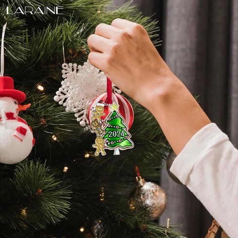Laraine Christmas Tree Ornaments – Gingerbread Man 2024 Hanging Decorative Pendant of Tree Car Charm Holiday Keepsake Gift Home Decor (Christmas Tree) in Kuwait