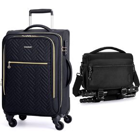BAGSMART Carry On Luggage 20 Inch and Camera Bag for Photographers