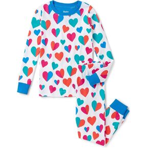 Hatley Girl's Split Hearts Pajama Set (Toddler/Little Kids/Big Kids)