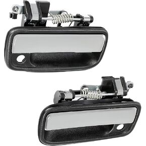 ECOTRIC Outside Exterior Door Handles Front Left Driver & Right Passenger Side Compatible with 1995-2004 Toyota Tacoma 2004-2012 Toyota Hilux Replacement for 6922035030 6921035030 769MX 768MX