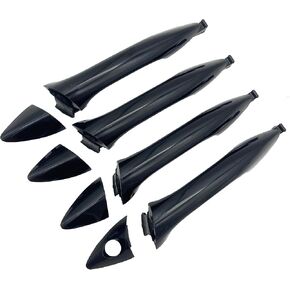 Black Exterior Door Handle Compatible with 2011-2016 Elantra - Front Rear Left Right Side Replace# 82651-3X000 Set of 4