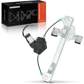 A-Premium Electric Power Window Regulator with Motor Compatible with Ford Fusion 2006-2012 & Lincoln MKZ 2007-2012, Zephyr 2006 & Mercury Milan 2006-2011, Rear Left Driver Side