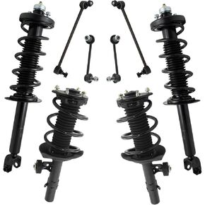 TRQ Front and Rear Suspension Kit Complete Strut & Coil Spring Assembly Shock & Spring Strut Assembly Sway Bar Stabilizer Link Compatible with 2013-2017 Honda Accord