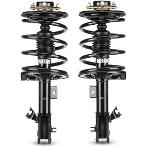 Front Pair Complete Strut Spring Assembly for 2002 2003 2004 2005 2006 Nissan Altima 2.5L Left & Right Shock Coil Replace for 271427 271426