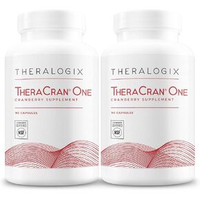 Theralogix TheraCran One Cranberry Capsules - 180-Day Supply - Cranberry Supplement for Men & Women - Cranberry Pills to Support Urinary Tract Health* - 36mg PACs per Capsule - NSF Certified, 180 Coun