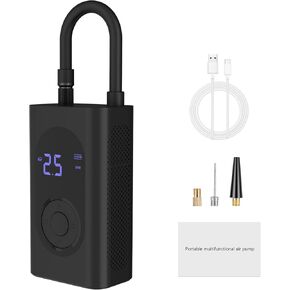 Tire Inflator Portable Air Compressor, 150PSI Cordless Electric Air Pump w/Digital Tire Pressure Gauge, Smart Air Pump for Car, Motorcycle, Bicycle and Ball with LED Light Auto Shut Off