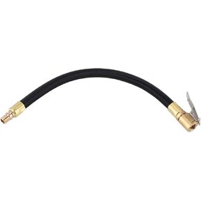 Joyzan Tire Inflator Extension Tube, Lock On Air Chuck Valve Adaptor Quick Inflation Release Car Hose Adapter Tyre Pump Self Locking Nozzle Compressor High Pressure Clip Connector Motorcycle Bicycle