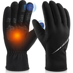 OZERO Winter Gloves for Men Women: Waterproof Touch-Screen Glove Thermal Coldproof Snow Gloves for Driving Cycling Skiing