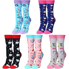 5 Pairs Dental Teeth Socks Women Funny Dental Assistant Gift Hygienist Dental Sock Cute Dentist Gift for Nurse Teacher Appreciation