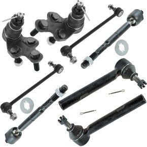 TRQ Front Steering & Suspension Kit Ball Joint Sway Bar Stabilizer Link Tie Rod Compatible with 2004-2006 Lexus RX330 2007-2009 RX350 2004-2007 Toyota Highlander