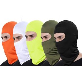 Pack of 5 Face Mask Men Sun Balaclava Dust Proof for Outdoor Riding Fishing Headgear