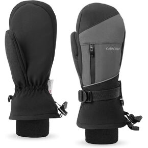 Winter Ski Mittens for Men Women Cold Weather- Warm Snow Mitts Gloves Waterproof & Windproof for Snowboard Snow Sports