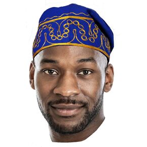 Dupsie's Adebo African Kufi Hat with Embroidery