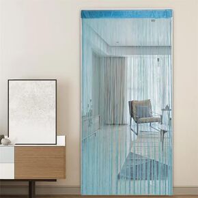 ave سبليت 2pack المداخل باب سلسلة الستار 100X200cm لوحة الحائط هامش نافذة غرفة أعمى مقسم شرابة الشاشة للحزب ديكور المنزل الزفاف (7 الملونة 2pack) in Kuwait