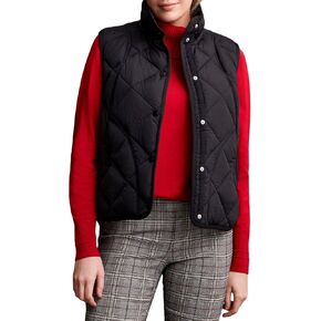 Tribal Women's Mock Neckline Quilted A-line Puffer Polyfill Diamond Stitch Vest
