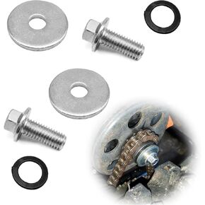 3/4 Inch Go Kart Clutch Bolt Kit, Clutch and Lock Washer, 10/12 Teeth Clutch Bolt Compatible with Go Kart Predator Engines, Minibike and Kart Engine (2PCS)