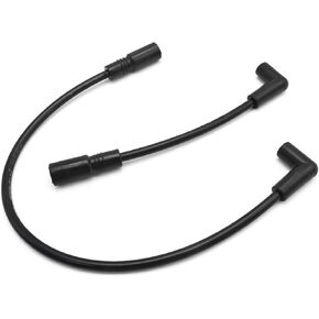 2 Pcs 8.8mm Spark Plug Wire (Black), Replacement for Davidson Big Twin FXD 1999 2000 2001 2002 2003 2004 2005 2006 2007 2008 2009 2010 2011 2012