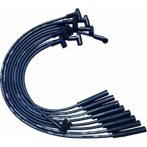 Moroso 51055 Ultra Series Black Spark Plug Wires, Mopar Chrysler, 273/318/340/360, Straight Plug Ends, HEI Distributor