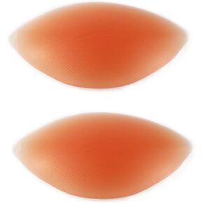 1 Pair Silicone Bra Inserts Push up Bra Pads Push Up Gel Bikini Bra Padding Bust Enhancer Bra Padding Booster Pads Nude