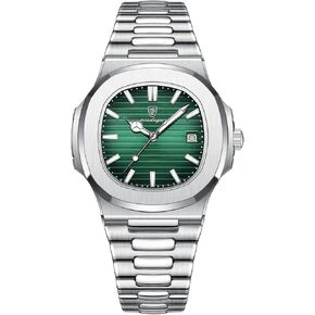 BESTKANG Men Quartz Movement Watch，Waterproof Luminous Men's Watch, Stainless Steel Strap Business Watches
