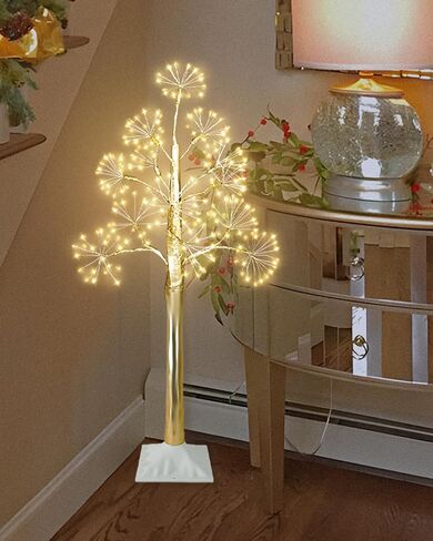 3FT Lighted Brich Tree with 260 LED Warm White Lights, Twinkling Tree, Fairy Light Spirit Tree, Twig Tree Prelit Artificial Tree for Home, Festival, Party, Shop, Indoor Decoration in Saudi Arabia