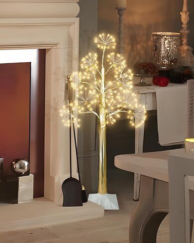 3FT Lighted Brich Tree with 260 LED Warm White Lights, Twinkling Tree, Fairy Light Spirit Tree, Twig Tree Prelit Artificial Tree for Home, Festival, Party, Shop, Indoor Decoration in Saudi Arabia
