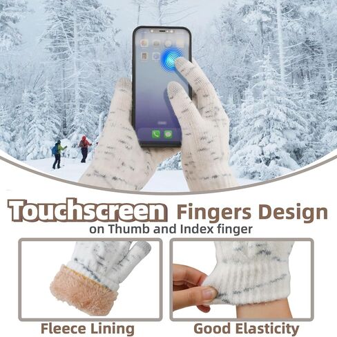 Women Winter Beanie Hat Scarf Gloves Set Knitted Beanie with Earflaps Detachable Pom Long Scarf Touchscreen Gloves 3 in 1 Set in Saudi Arabia