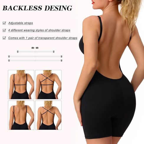 Slimers Backless Shapewear Strapless Bodysuit - Low Back Women Body Shaper : Slimming Built In Bra With Plunge in Saudi Arabia