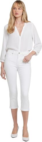 NYDJ Chloe Capri Jeans in Optic White in Saudi Arabia