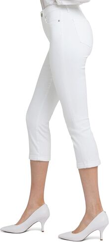 NYDJ Chloe Capri Jeans in Optic White in Saudi Arabia