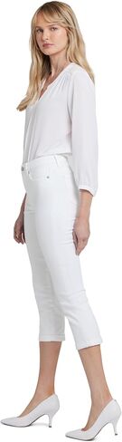 NYDJ Chloe Capri Jeans in Optic White in Saudi Arabia