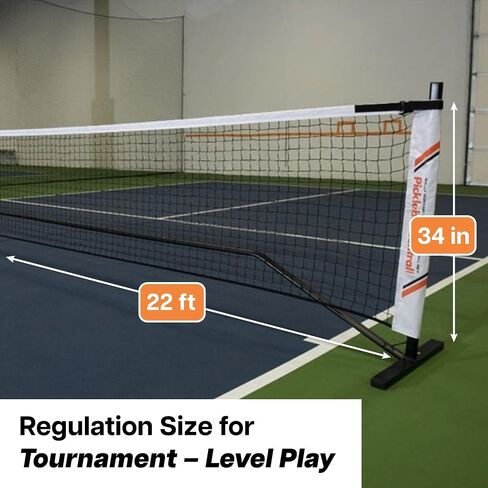 شبكة كرة البيسبول الخفيفة المحمولة من PickleballCentral Rally - شبكة وإطار كرة البيسبول المحمولة خفيفة الوزن بطول 20 قدمًا - ارتفاع التنظيم - سهولة الإعداد، إطار أنبوب فولاذي، حقيبة حمل شبكية in Saudi Arabia