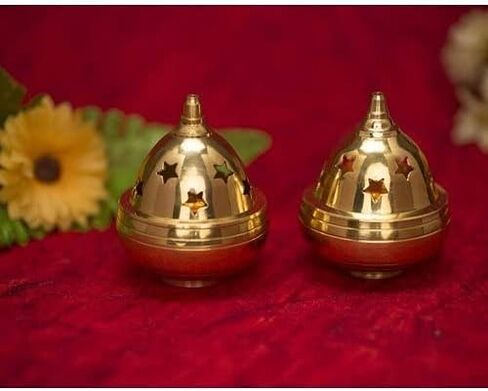 SATVIK نحاس Akhand Diya ديكور 3.5 بوصة Akhand Jyot Diwali Dia Deepawali Puja Deepak مصباح زيت تقليدي Diyas Pooja Kutthu Vilakku Deepam Kodiyu Table Diya حامل ضوء الشاي عنصر هدية هندي in Saudi Arabia