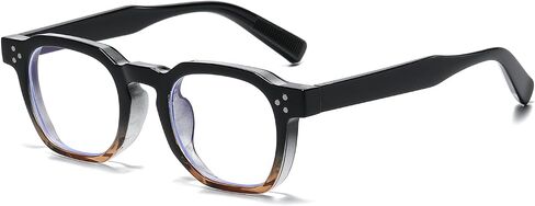 Fashion Blue Light Glasses for Men Women Retro Square Frame Computer Glasses Reduce Eye Strain in Kuwait