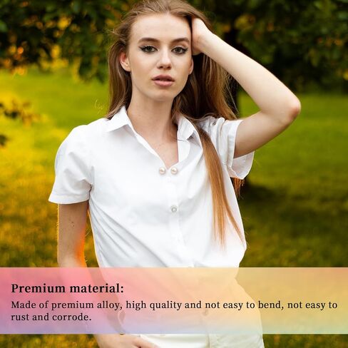 Giantree 9 Pcs Artificial Pearl Brooch Pins, Safety Pin, No Sew Buttons Pearl Brooch Pins, Safety Cover-up Pin for Women, No Tool Removable Reusable for Clothing Cardigan Dress Sweater in Saudi Arabia