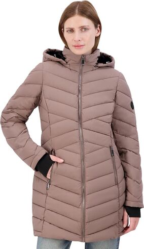 Nautica Coat Hooded Puffer for Women-Midweight Jacket (XXS-XXL) in Saudi Arabia