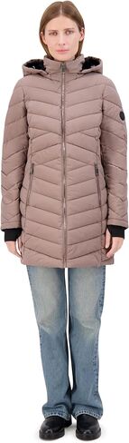 Nautica Coat Hooded Puffer for Women-Midweight Jacket (XXS-XXL) in Saudi Arabia