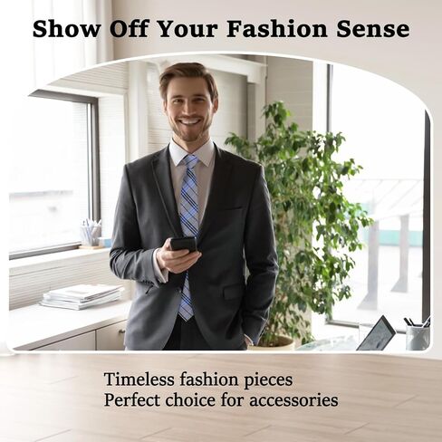 Striped Plaid Ties for Men, 3.15" Classic Mens Neck Tie for Party Meeting Lecture Dinner Business School Wedding in Saudi Arabia