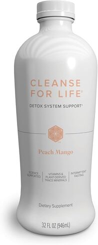 Isagenix Cleanse for Life - Detox System Support with Vitamins & Minerals - Support Healthy Metabolism with Antioxidant Supplement - Gluten & Soy Free Cleanse Drink - Peach Mango, 32 Oz in Kuwait