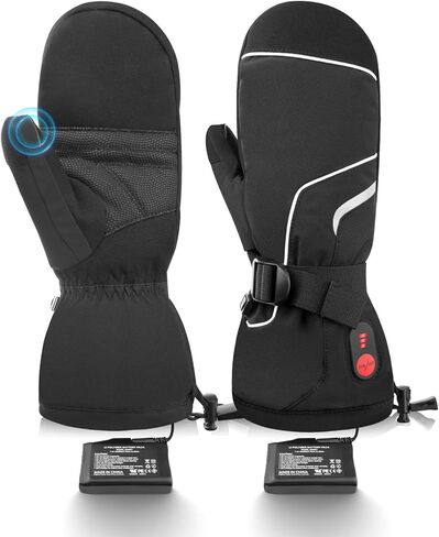 المنقذ الحرارة قفازات التزلج ساخنة شاشة تعمل باللمس 7.4 فولت 2200 مللي أمبير بطارية قفازات ساخنة للرجال في الهواء الطلق التزلج على الجليد قفازات ساخنة التزلج في فصل الشتاء in Kuwait