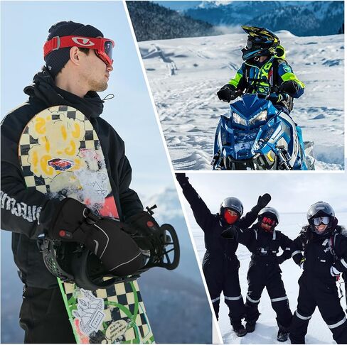 المنقذ الحرارة قفازات التزلج ساخنة شاشة تعمل باللمس 7.4 فولت 2200 مللي أمبير بطارية قفازات ساخنة للرجال في الهواء الطلق التزلج على الجليد قفازات ساخنة التزلج في فصل الشتاء in Kuwait