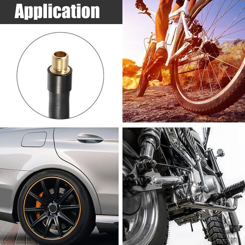 X AUTOHAUX 1 متر منفاخ الإطارات الملولب تمديد خرطوم تشاك محول مضخة الهواء أنبوب صمام الإطارات اتصال الأنابيب لسيارة شاحنة دراجة MTB النحاس المطاط in Saudi Arabia