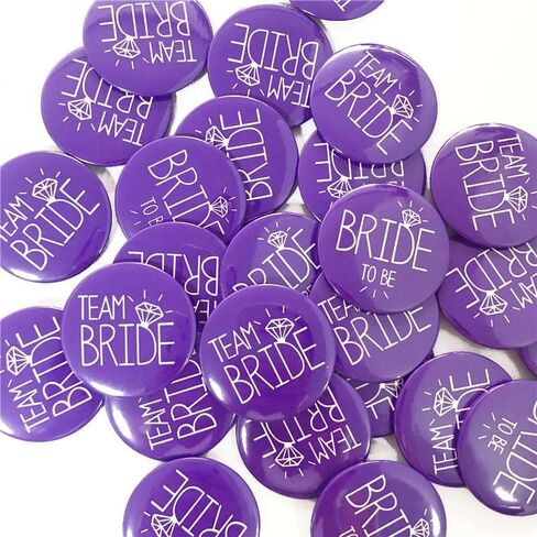 Brida Team Bride Buttons Pins,Wedding Party Bride Shower Tinplate Badge Pins Set Bridesmaid Group Button Bachelorette Party Bride to be Gift Decorating Accessory 6 Pcs in Kuwait